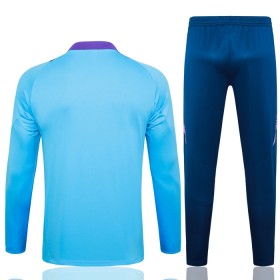 Barn Argentina Trainings Sweatshirt Kvarts-Dragkedja 2024-25 Blå